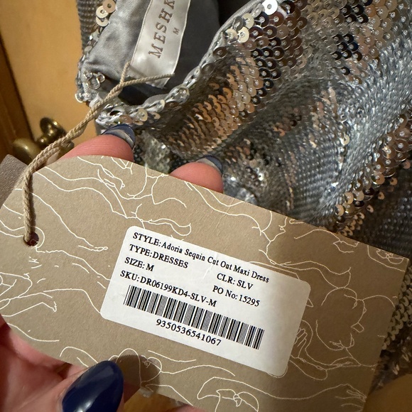 Meshki Silver Sequin Dress - Picture 8 of 9